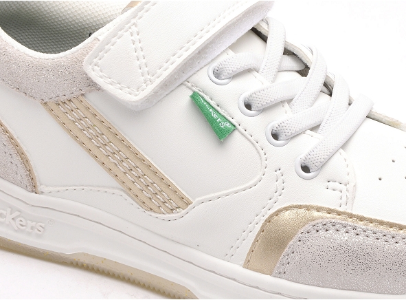 Kickers basses enfant kouic fille blanc