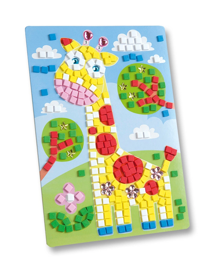 Moosgummi-Mosaik GIRAFFE 405-teilig in bunt