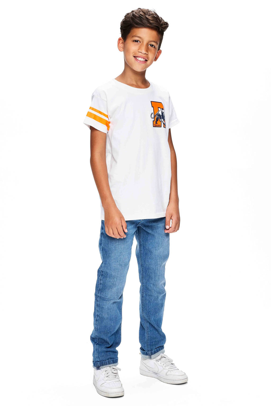 Retour Jeans T-shirt Pharrel met backprint wit