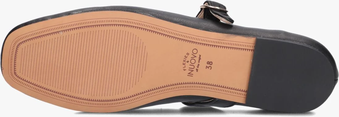 INUOVO zwarte inuovo ballerina's a92017