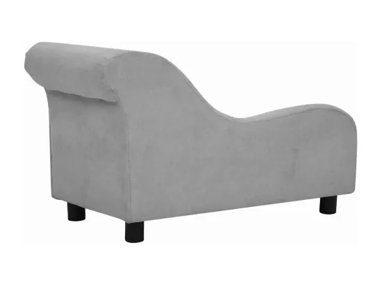 Canapé pour chien avec oreiller Gris 83x44x44 cm Peluche