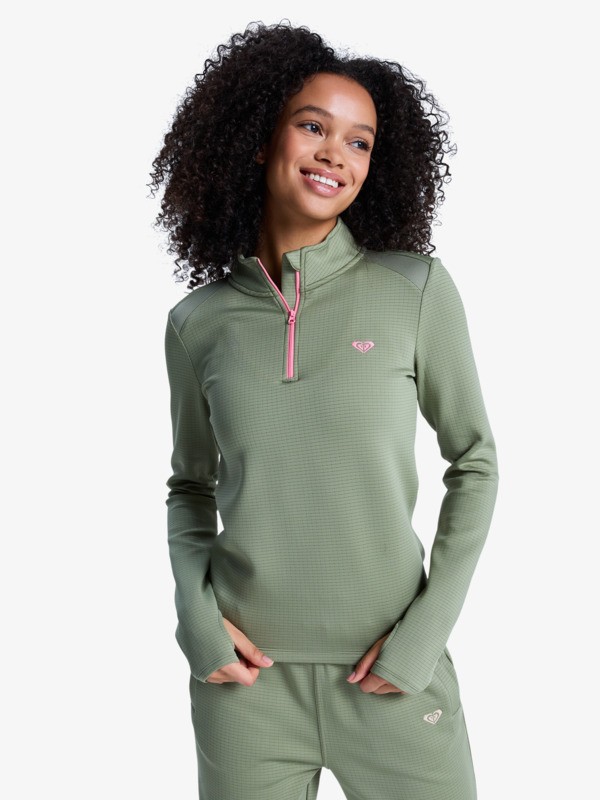 Boundless Spirit Tech Haut à manches longues respirant Vert Femme