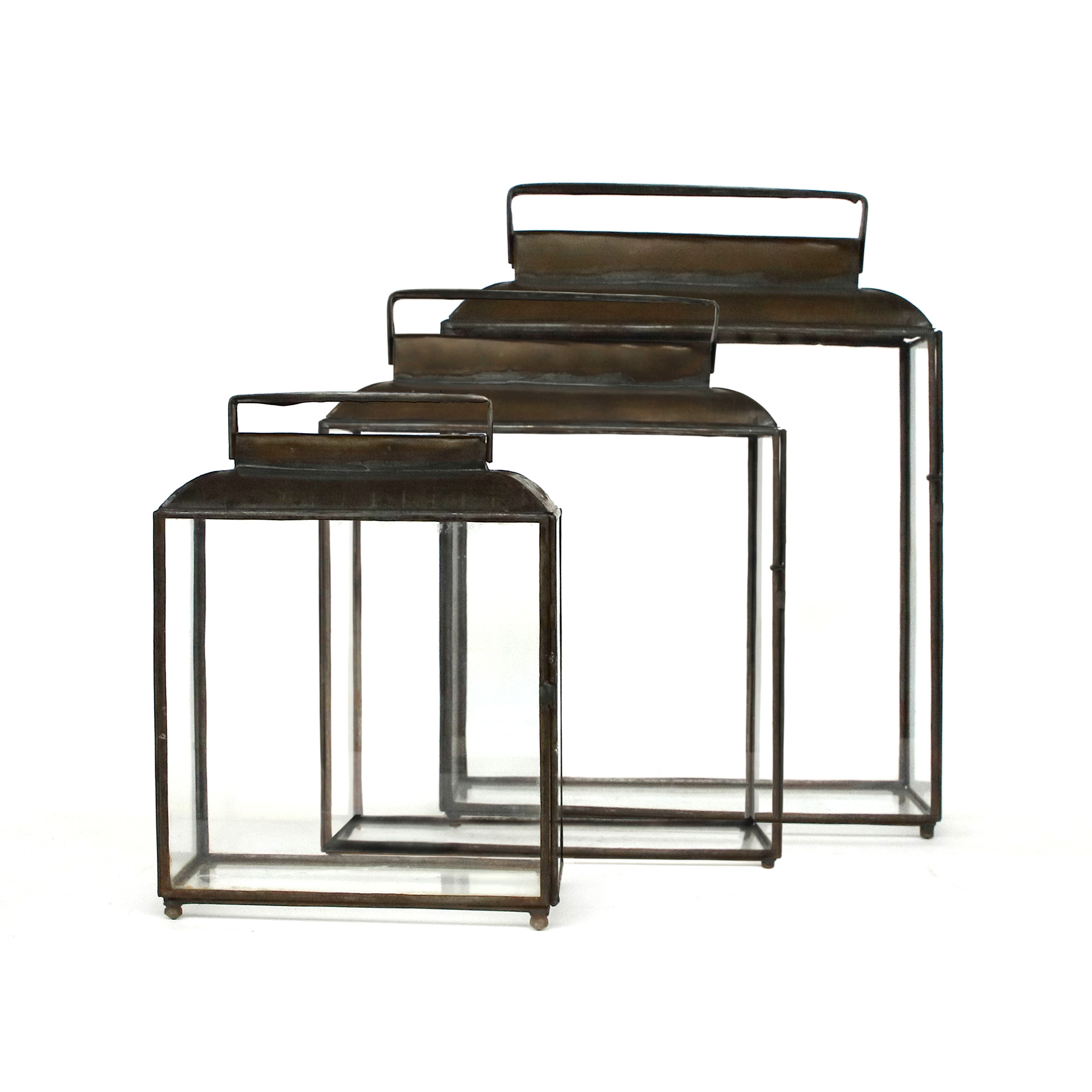 Laterne 'Baliza' M, H 30 cm, B 22,5 cm, T 8 cm von fischer's lagerhaus