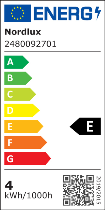 Nordlux Deco Checked LED-pære glas hvid 4 W E27