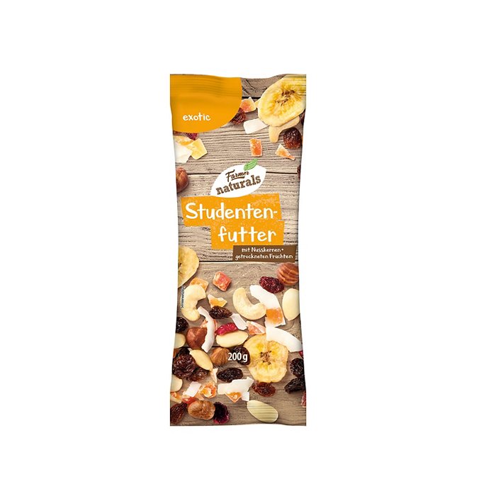 FARMER NATURALS Studentenfutter 200 g, Exotic