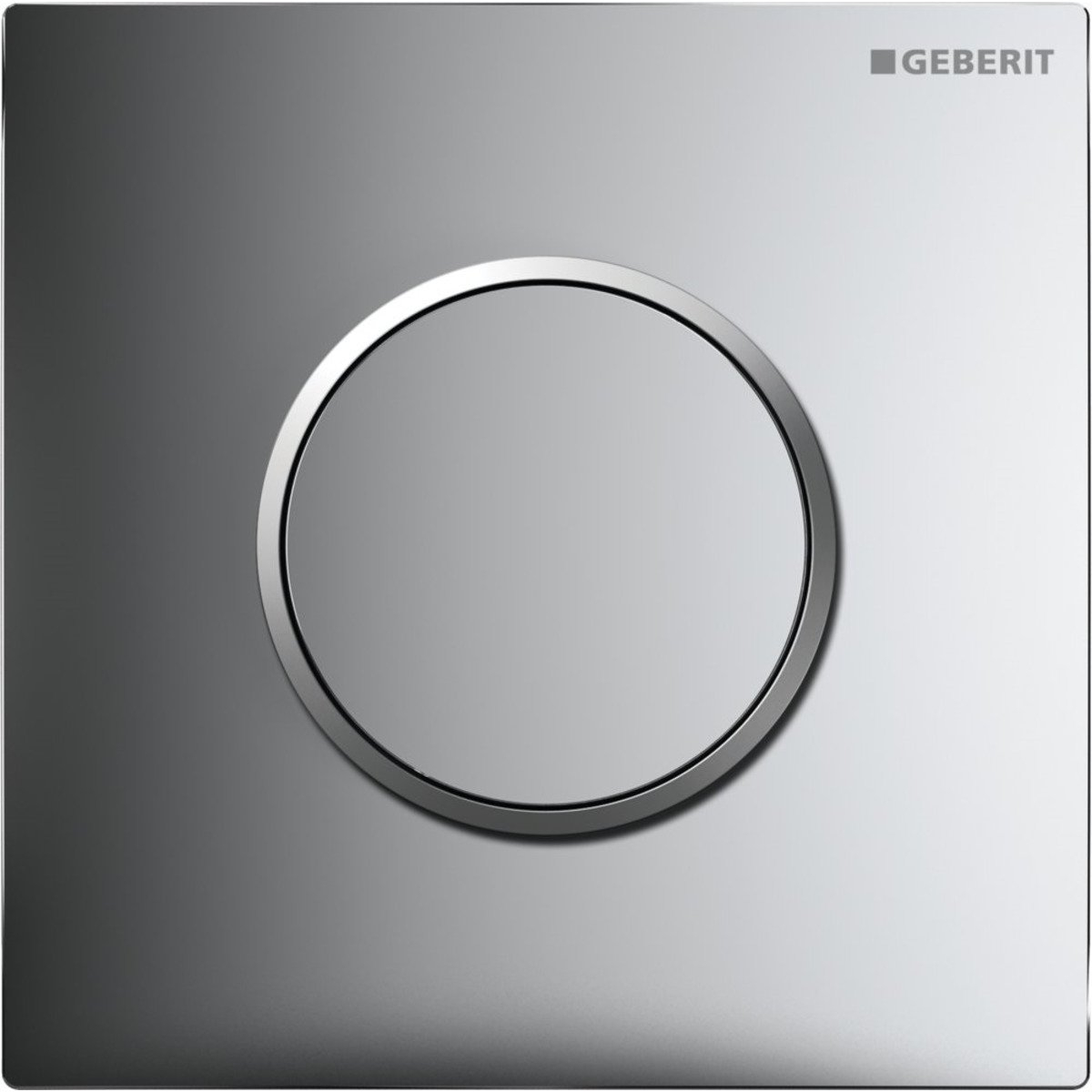 Geberit type 10 urinoir bedieningsplaat pneumatisch glanschroom
