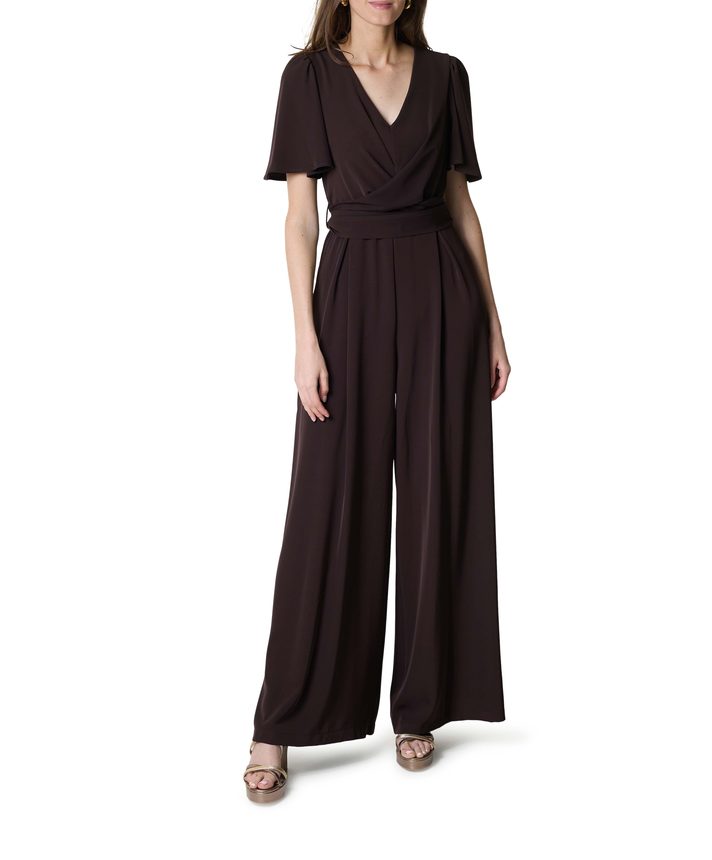 Rinascimento DIANA B-218/26 Tuta dames jumpsuit bruin