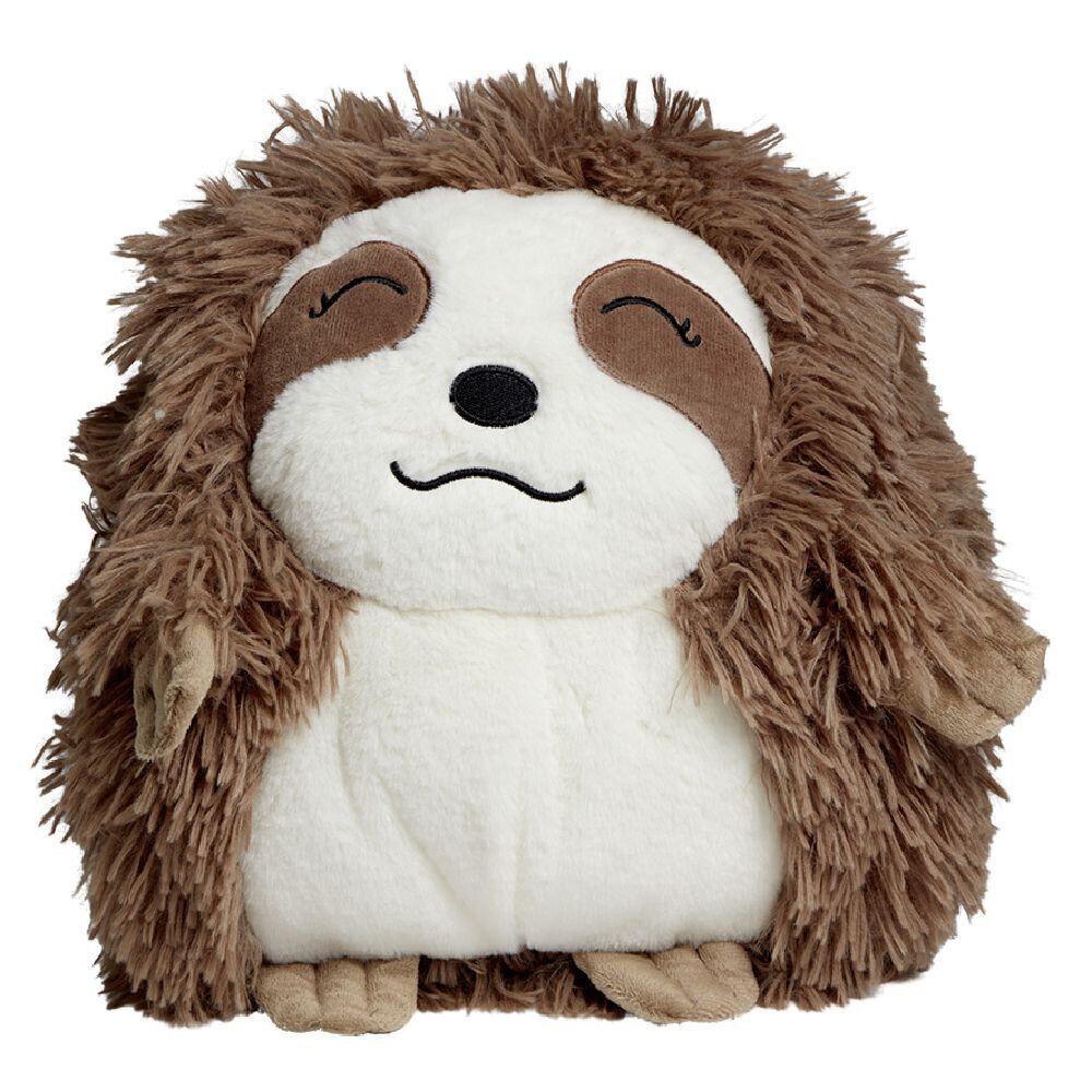 Coussin manchon paresseux marron H29cm