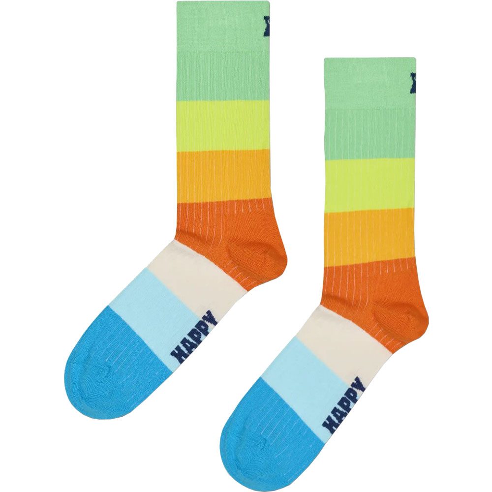 Happy Socks Chunky Stripe 2 Socken hellgrün