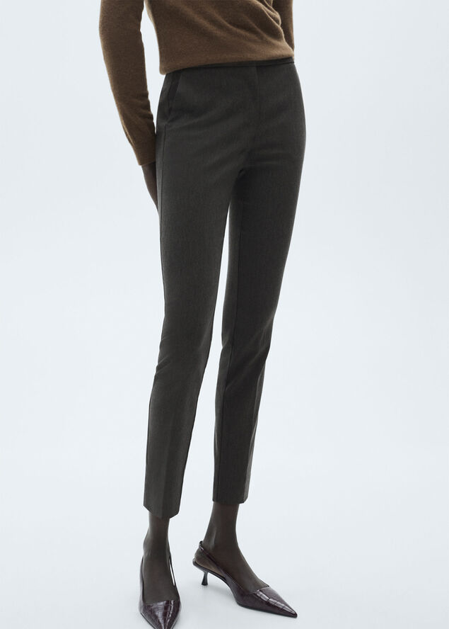MANGO Crop skinny trousers 92