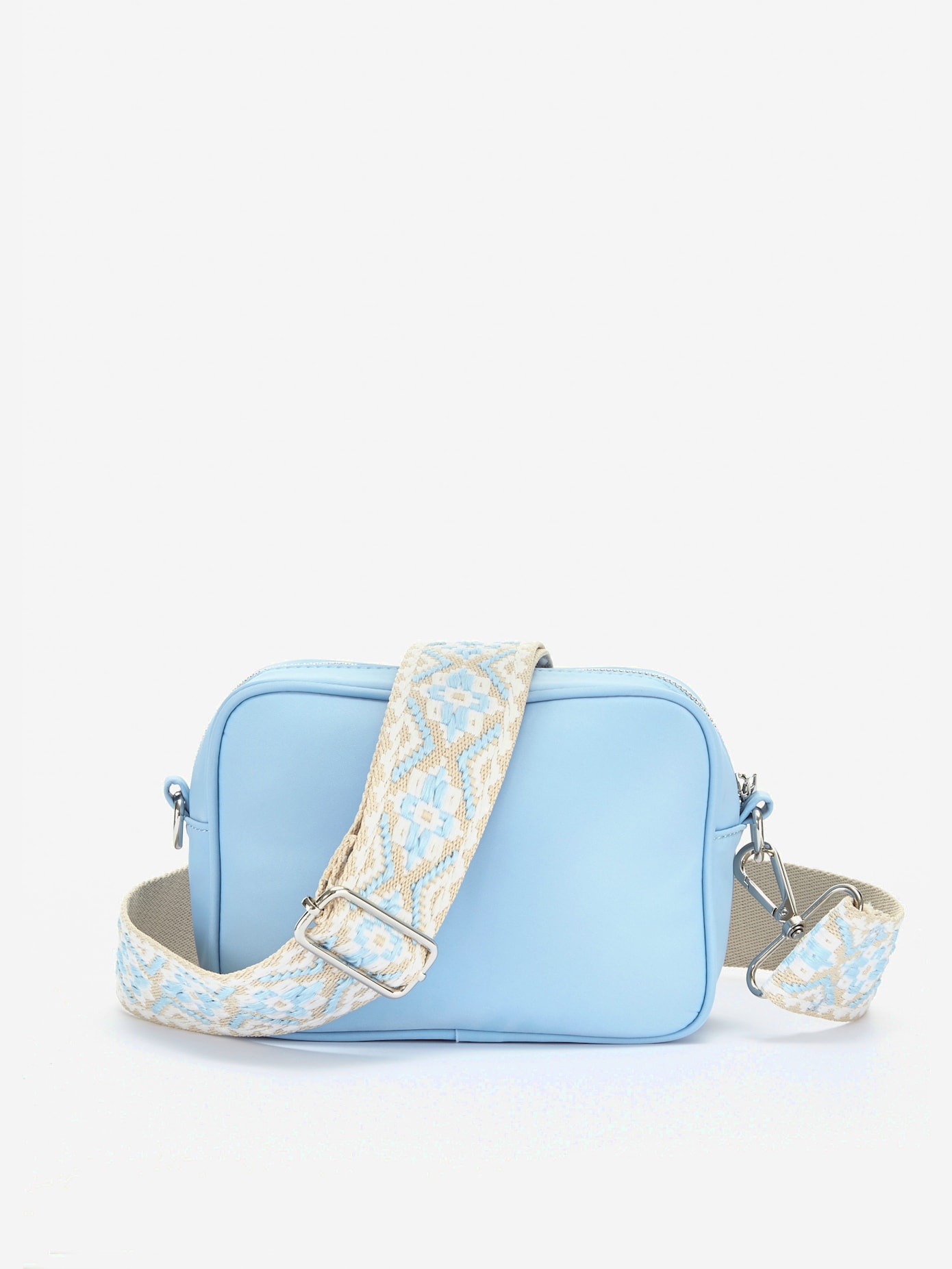 Sac en bandoulière bandoulières interchangeables – 1 joliment brodée, 1 unie