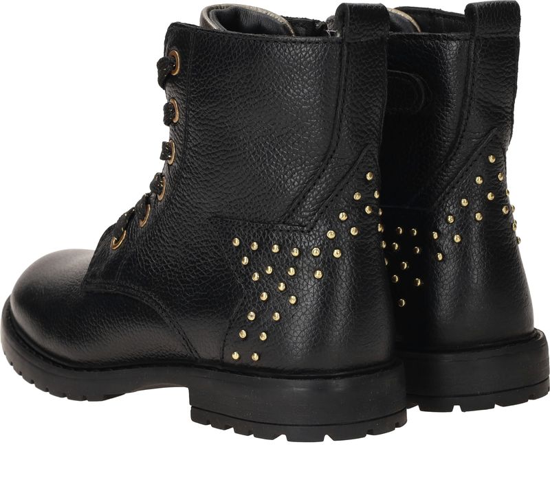 IK-KE Veterboots Zwart Meisjes