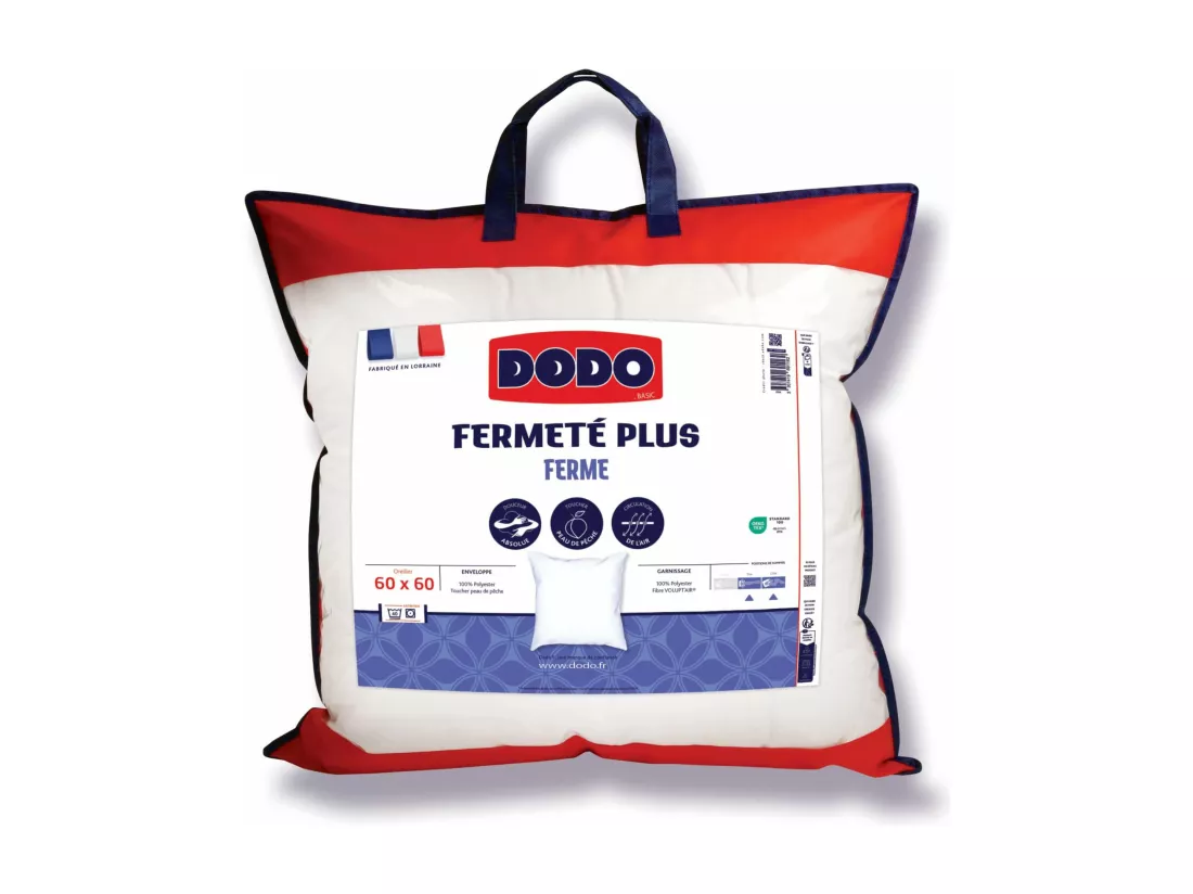 Oreiller Dodo fermeté plus 60x60 cm