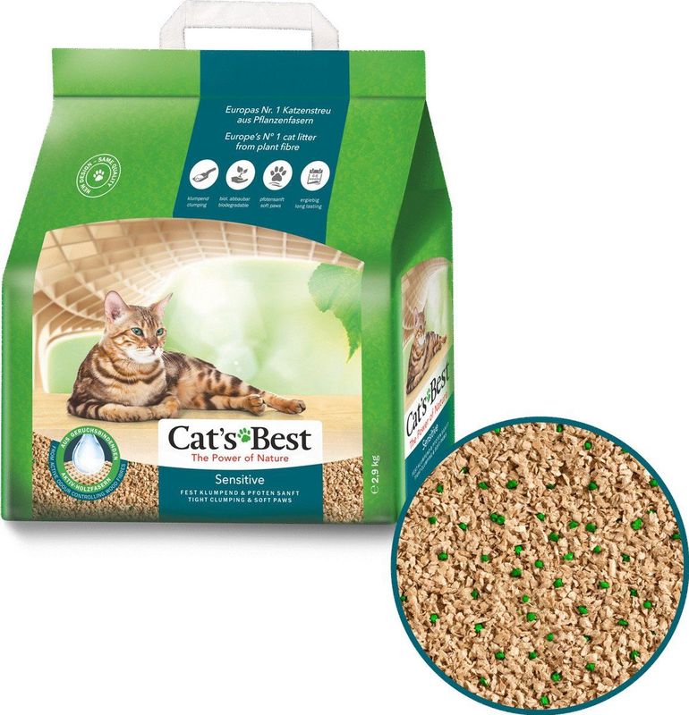 Cat's Best Sensitive - Kattenbakvulling - 8 l