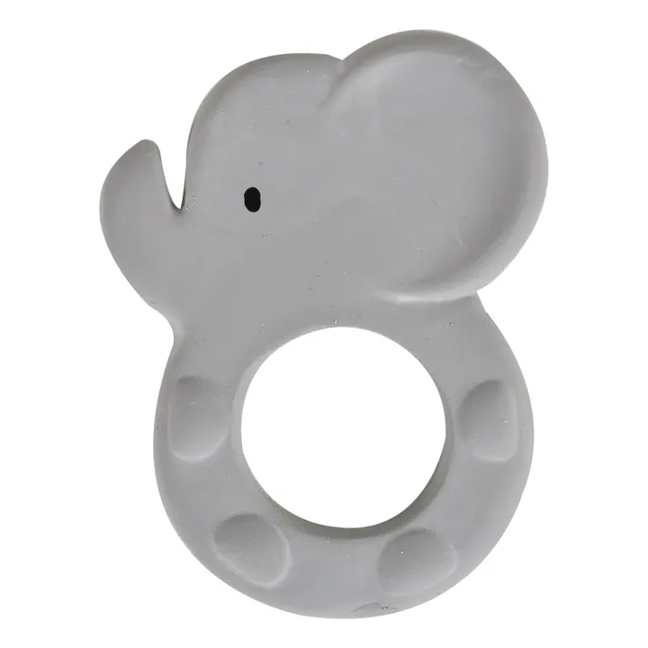 Tikiri Anneau de dentition Éléphant en caoutchouc naturel | Gris clair