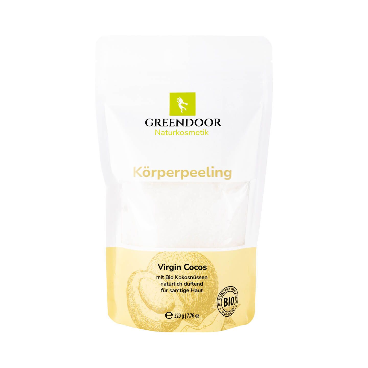 GREENDOOR Körperpeeling Virgin Kokosöl