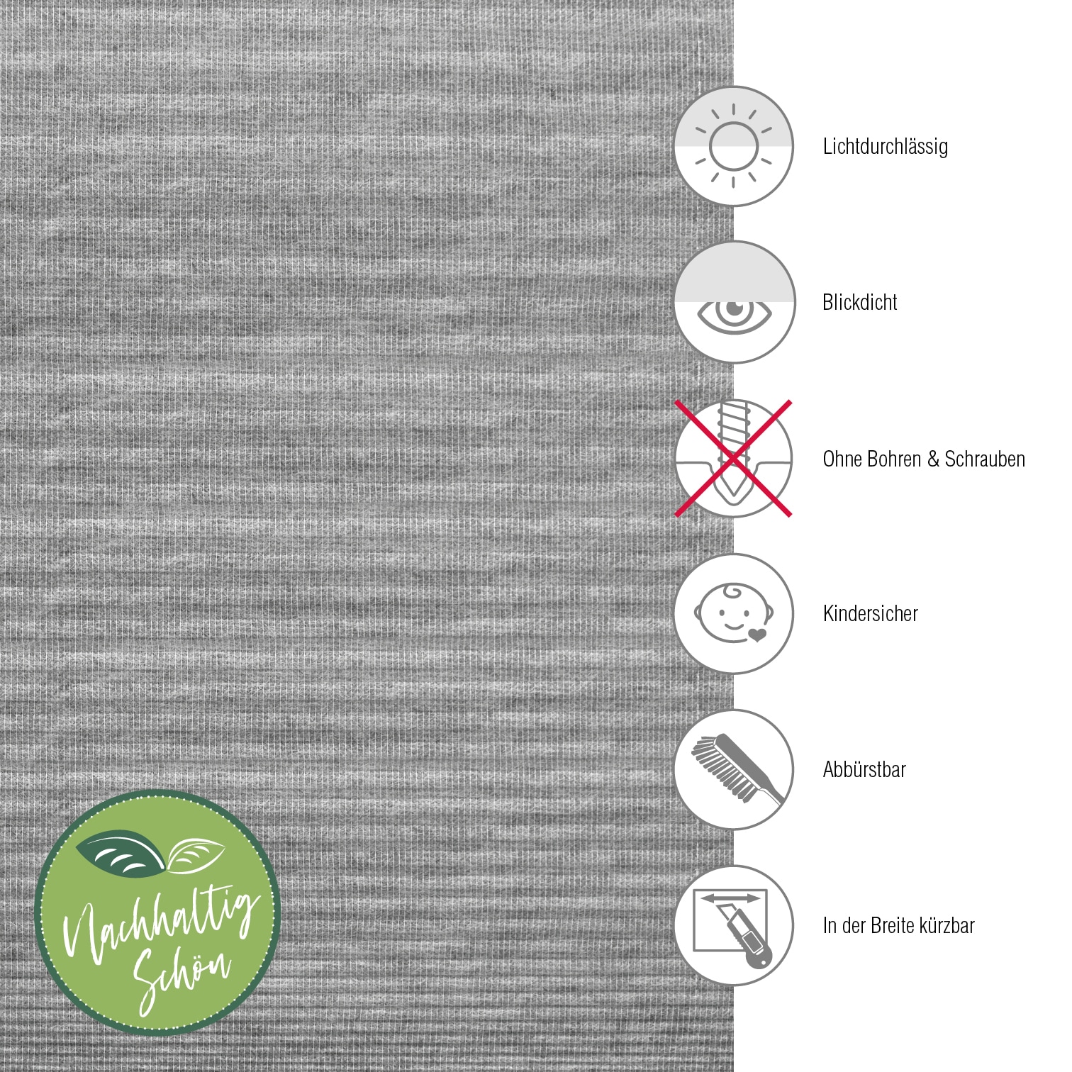 GARDINIA Plissee »EASYFIX Lilly Green« blickdicht ohne Bohren verspannt mit Recyclingmaterial
