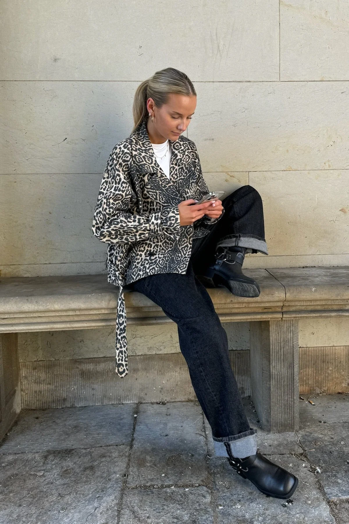 BYIC Almaic Trenchcoat lp leo print