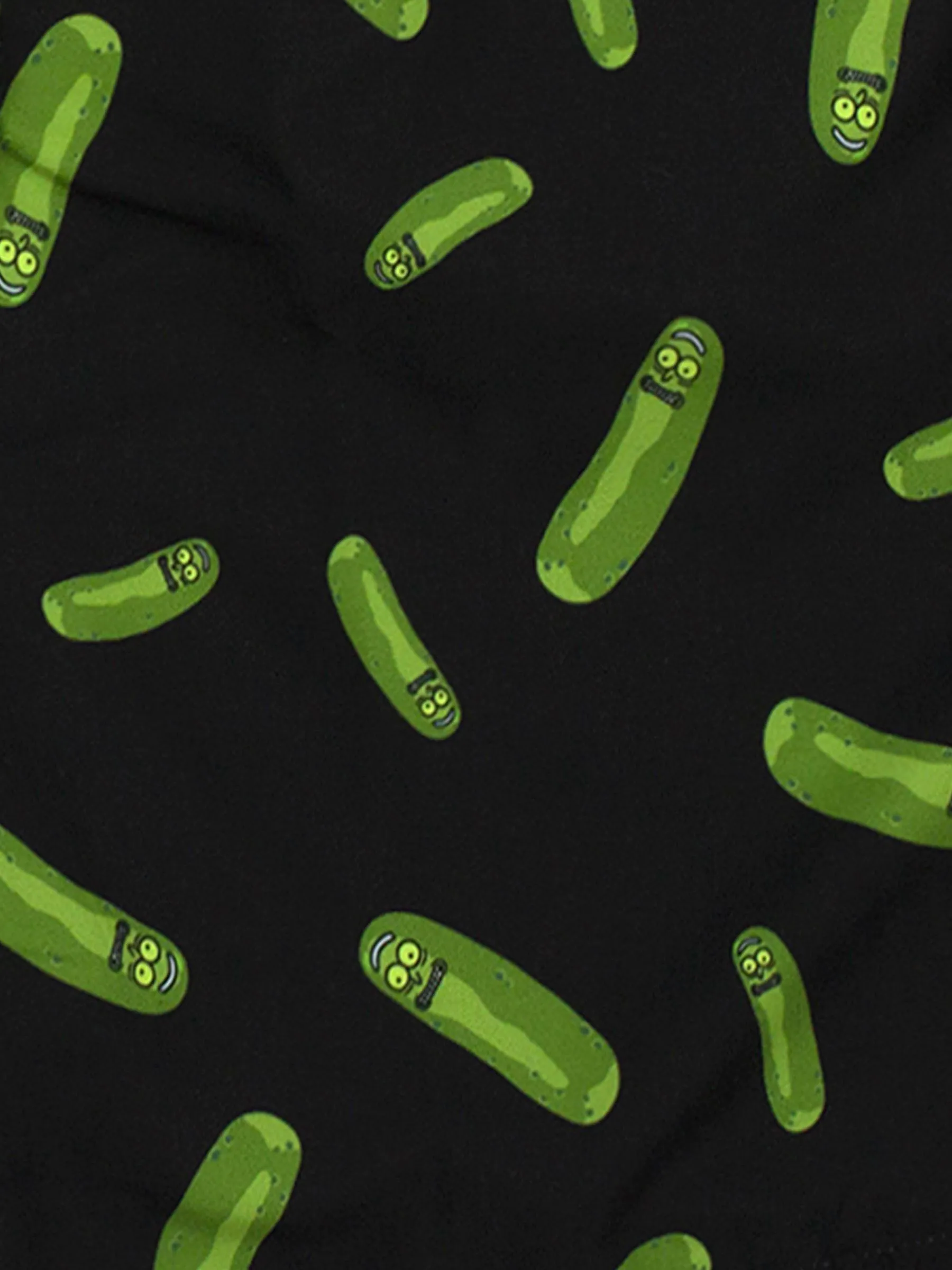 Vanilla Underground Mens Rick And Morty Black Swim Shorts