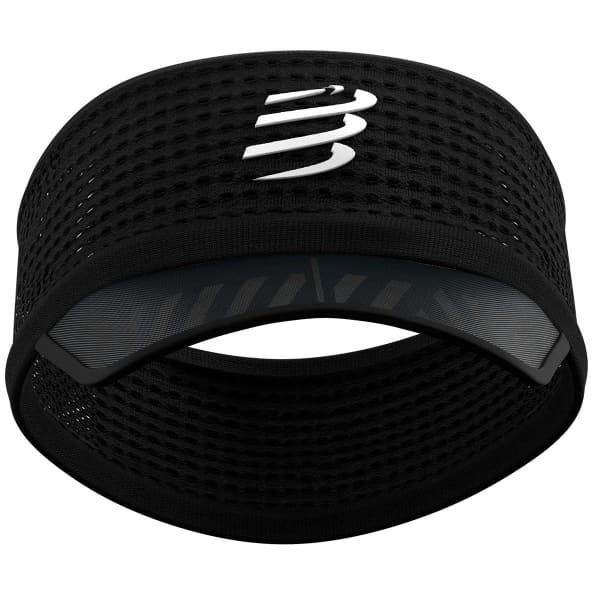 Visière running COMPRESSPORT SPIDERWEB HEADBAND ON/OFF BLACK