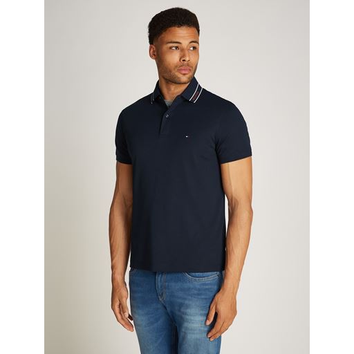 Tommy Hilfiger Monotype Interlock Polo, Desert Sky, S