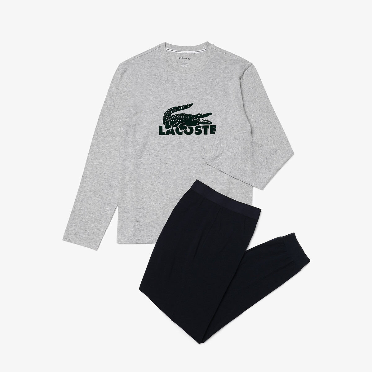Pijama de manga comprida LACOSTE com logotipo grande