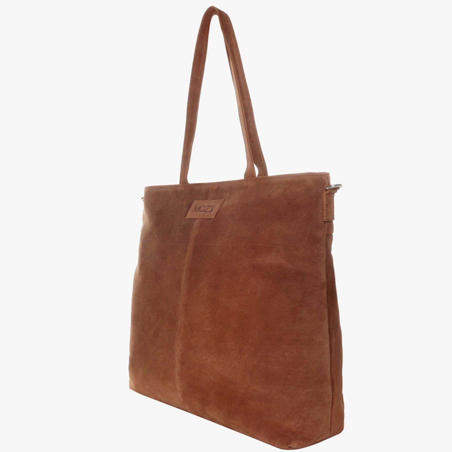 Mozz Momsbag Shopper Suede cognac