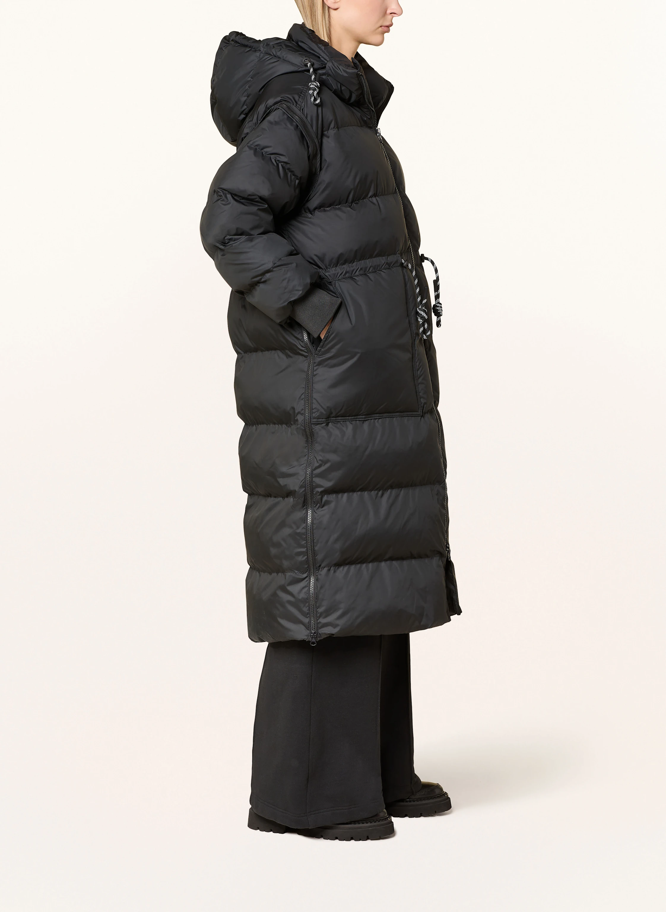 adidas by Stella McCartney Steppmantel mit abnehmbaren Ärmeln