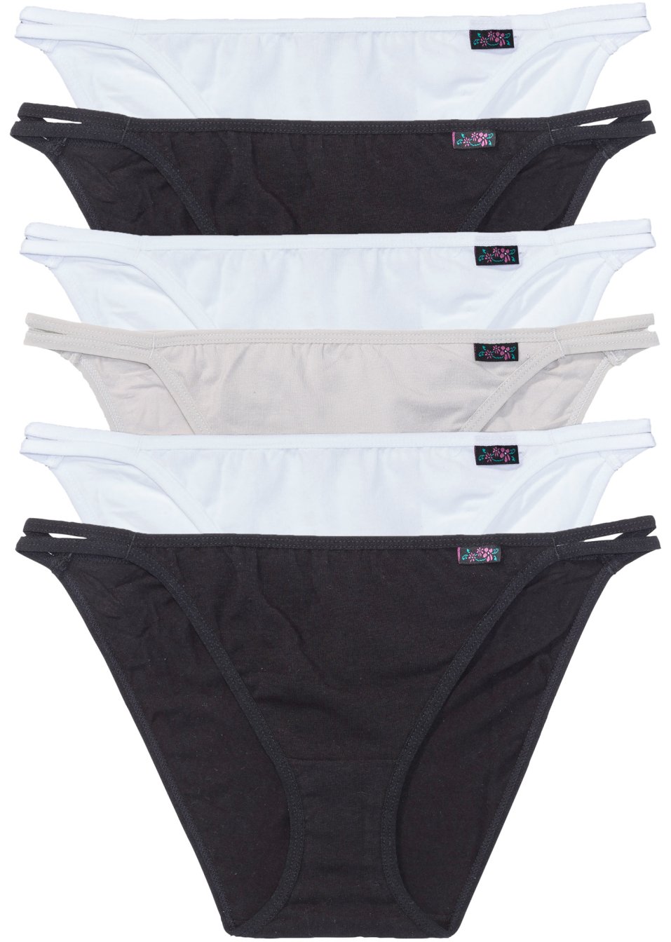 Lot de 6 tangas avec étiquette
