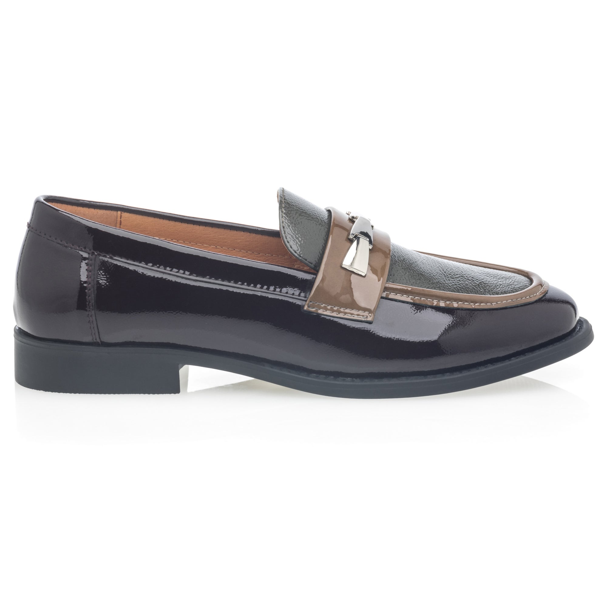 Mocassins Femme en cuir bordeaux