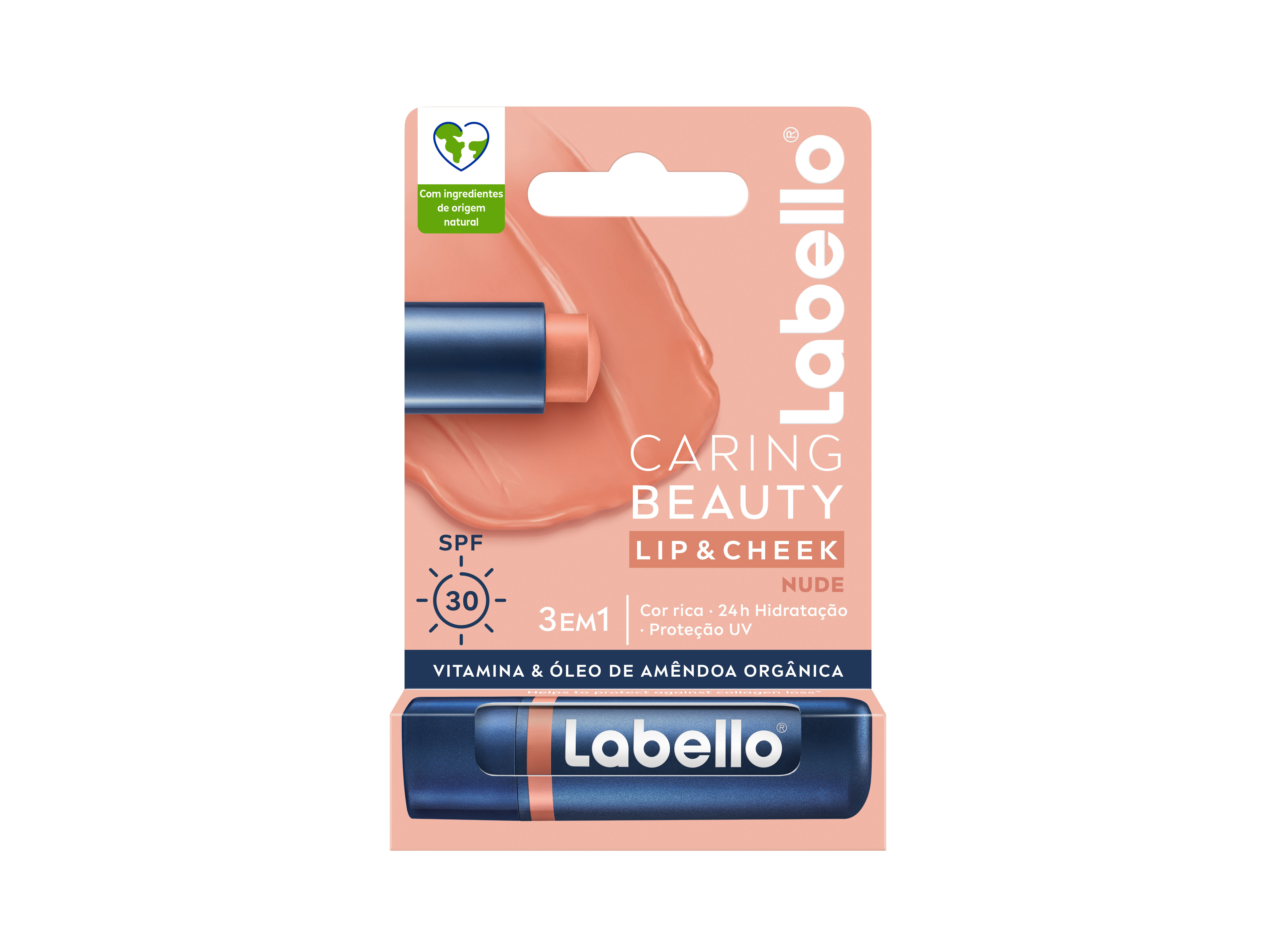 BATOM LABELLO CARING BEAUTY NUDE 48GR