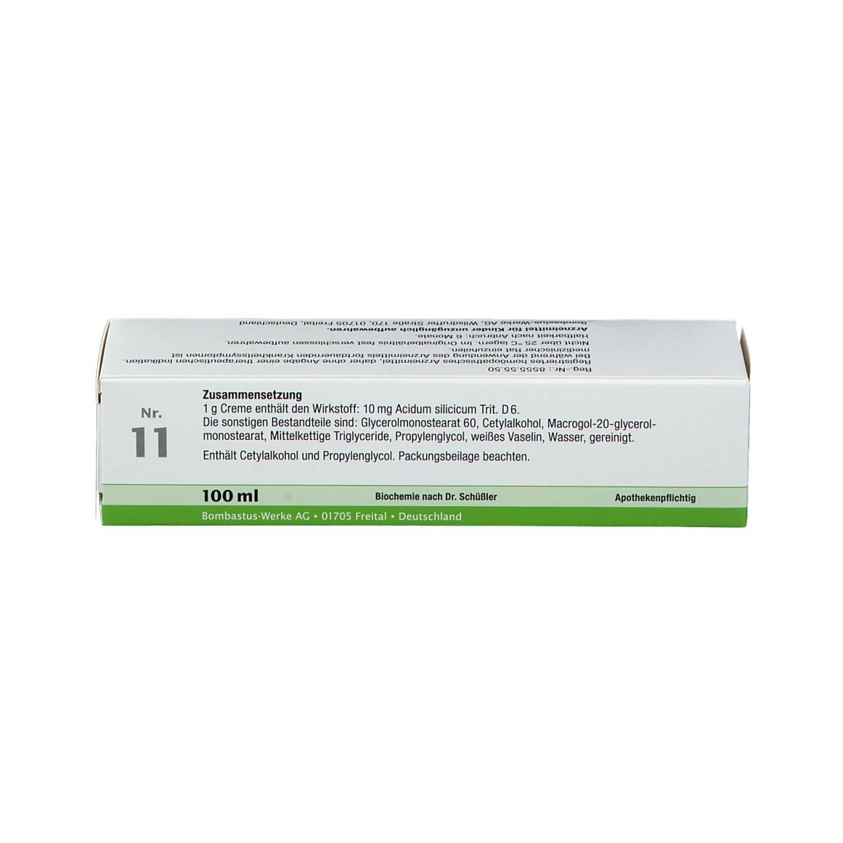 Bombastus Biochemie 11 Silicea D6 Creme