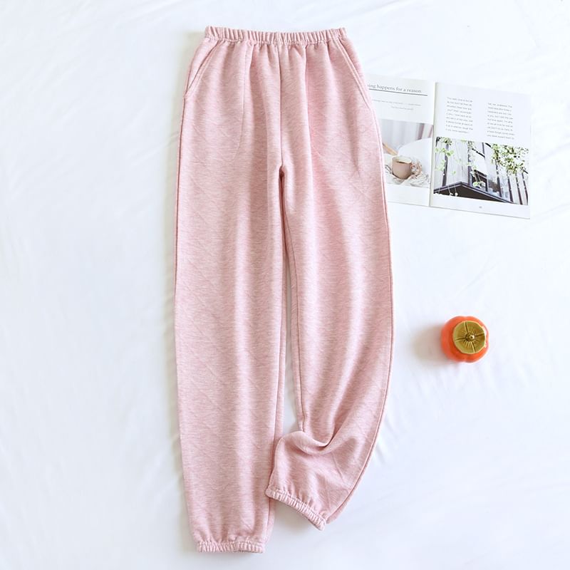 Somnus - Koppel bijpassende elastische taille harem pyjamabroek (verschillende ontwerpen)