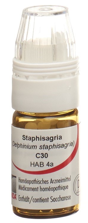 Omida Staphisagria Glob 30 C mit Dosierhilfe 4 g