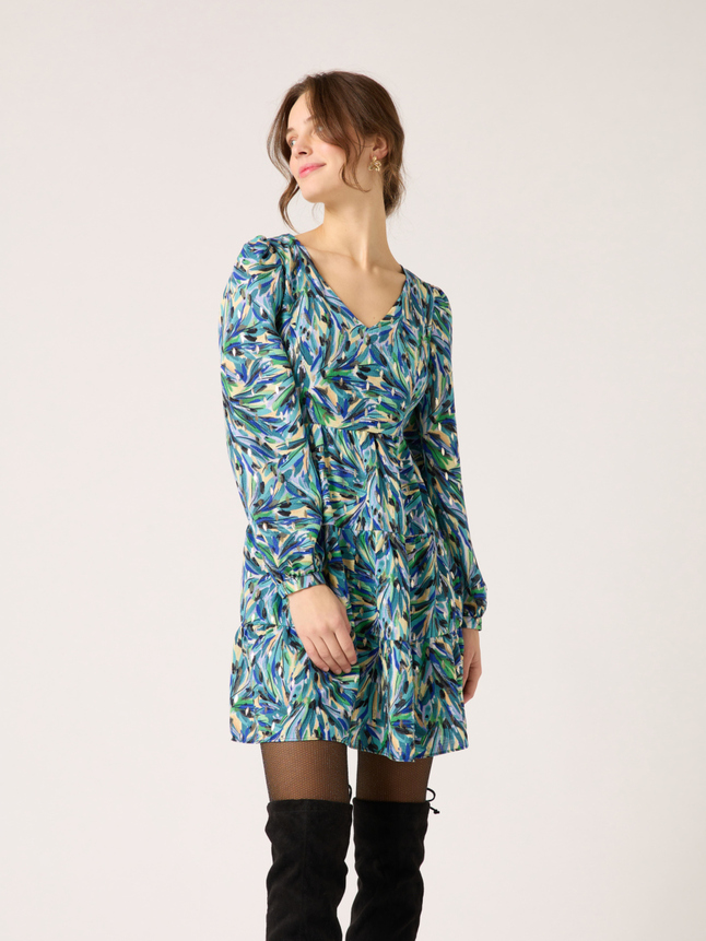 Robe courte imprimée