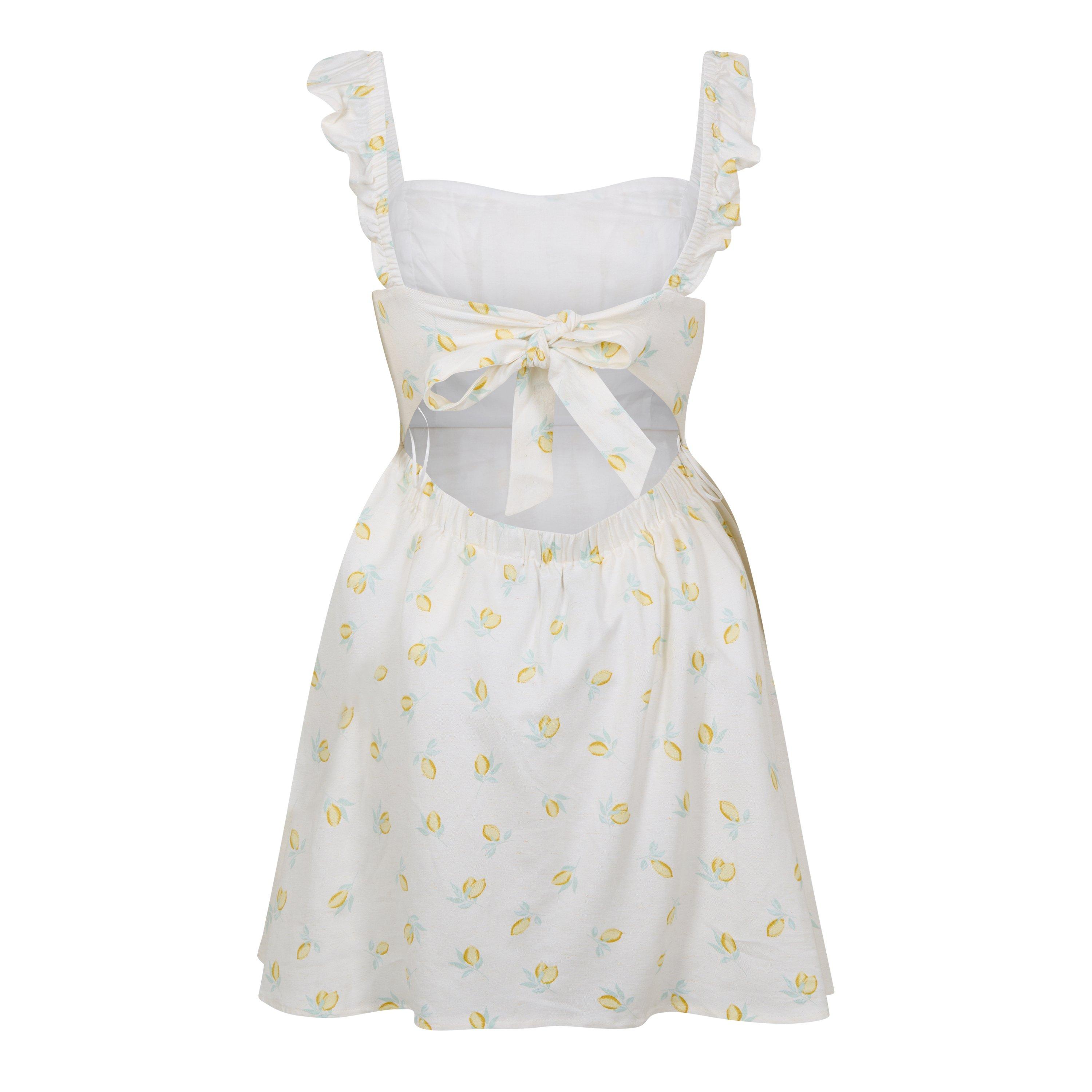 Jack Wills JW Patterned Tie Back Dress