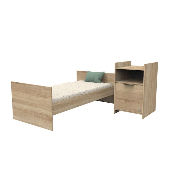 Azur Lit combiné transformable   Chêne doré        de               Sauthon Baby's Sweet Home