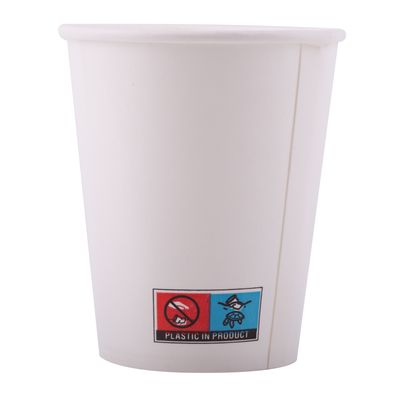 ISAP - 50 gobelets en carton - hauteur 7.6 cm - 20 cl - jetable - blanc