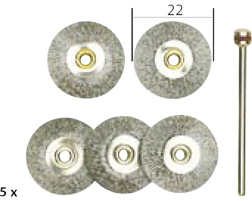 Staaldraadborstels Proxxon Ø 22 mm, 5 stuks.