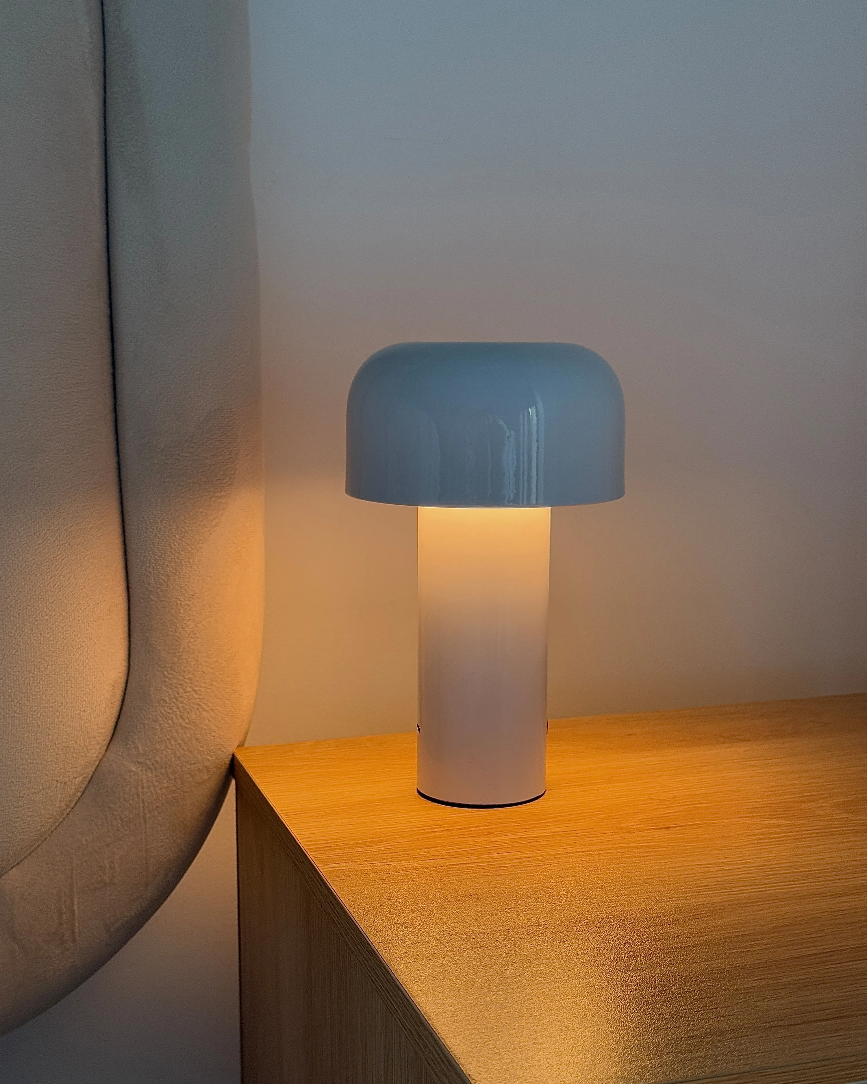 LED draadloze tafellamp BESOS met dimmer Metaal Wit