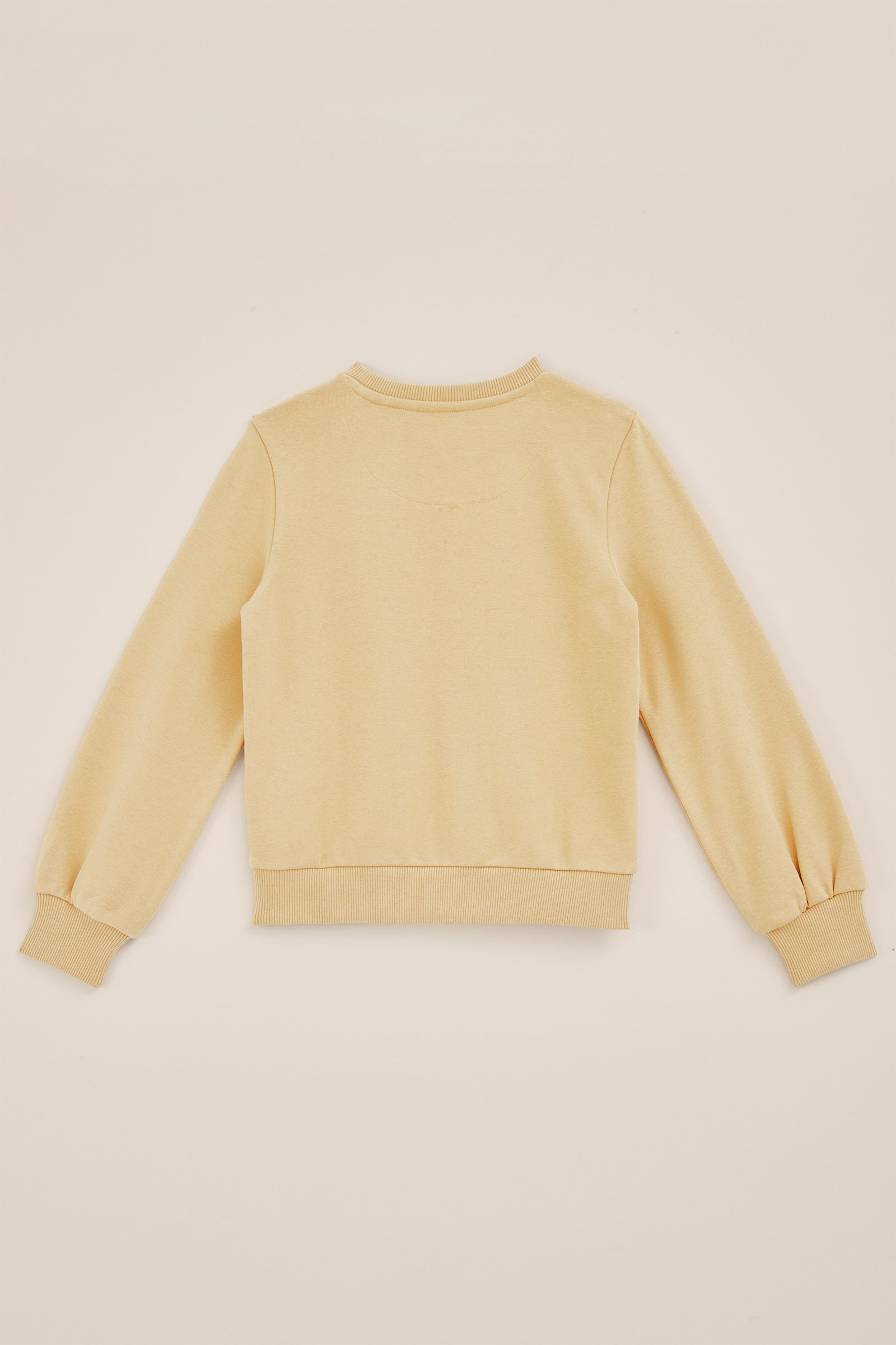 Meisjes sweater met embroidery WE Fashion Lichtbruin