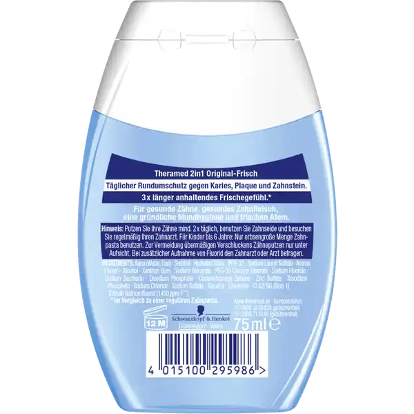 2in1 Original-Frisch Zahnpasta Gel