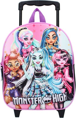 Monster High 3D Trolley Trillekoffert The Boo Crew, Svart
