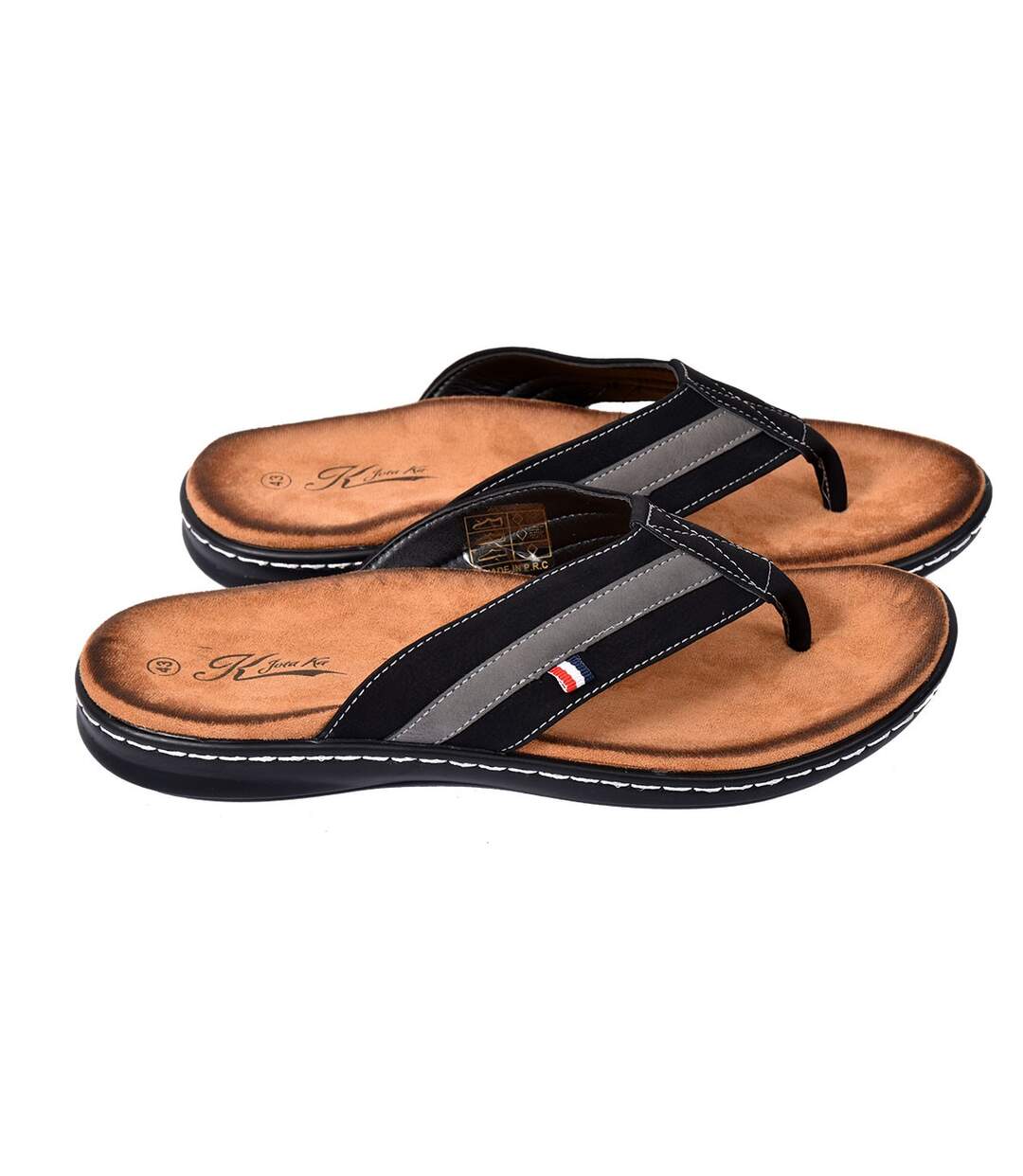 Tong Homme PREMIUM- Chaussure d'été Qualité et Confort - SU2570 NOIR