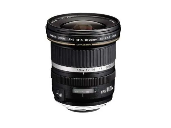 Canon EF-S - Vidvinkel zoom objektiv - 10 mm - 22 mm - f/3.5-4.5 USM - Canon EF/EF-S - for EOS 1000, 40, 450, 50, 500, 7D, Kiss F, Kiss X2, Kiss X3, Rebel T1i, Rebel XS, Rebel XSi