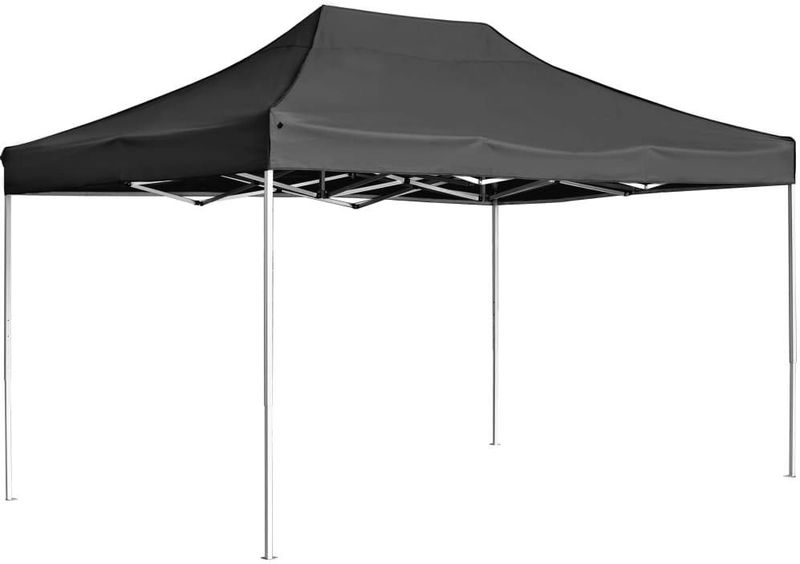 vidaXL - Partytent Professioneel - Inklapbaar - 4,5x3 m - Antraciet - Aluminium