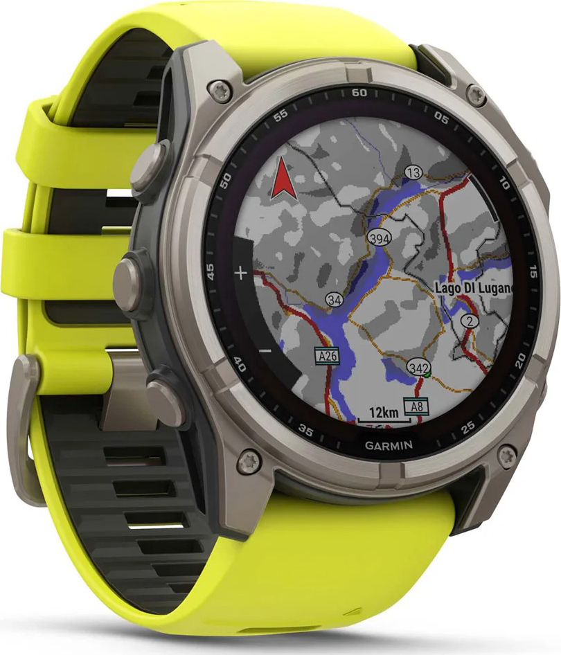 Fenix 8 - Solar Sapphire - 51mm Titanium/Yellow/Graphite