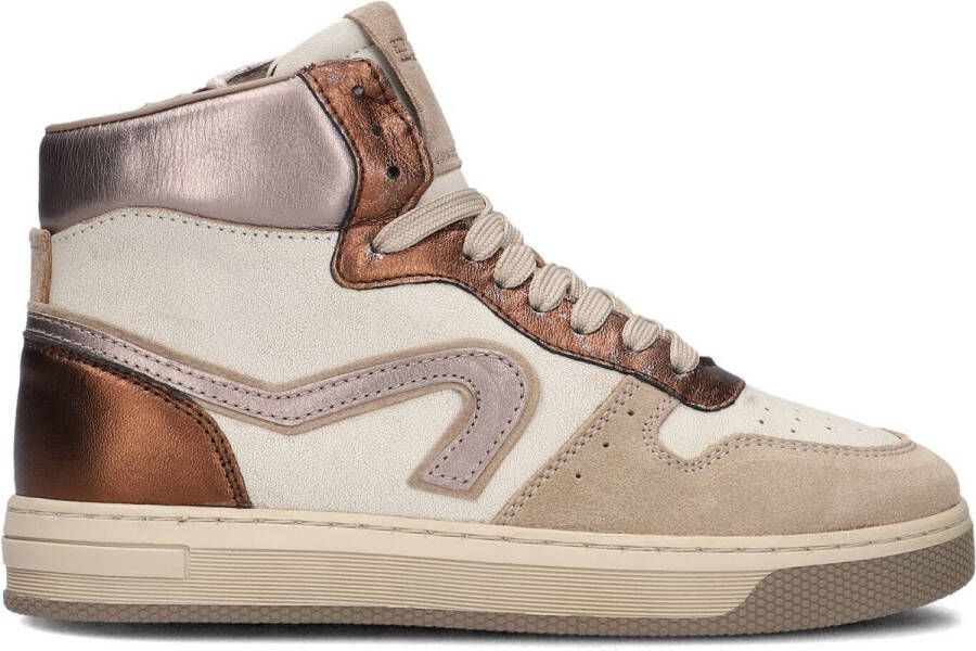 Hip H1301 Sneakers Meisjes Leren Sneaker Beige