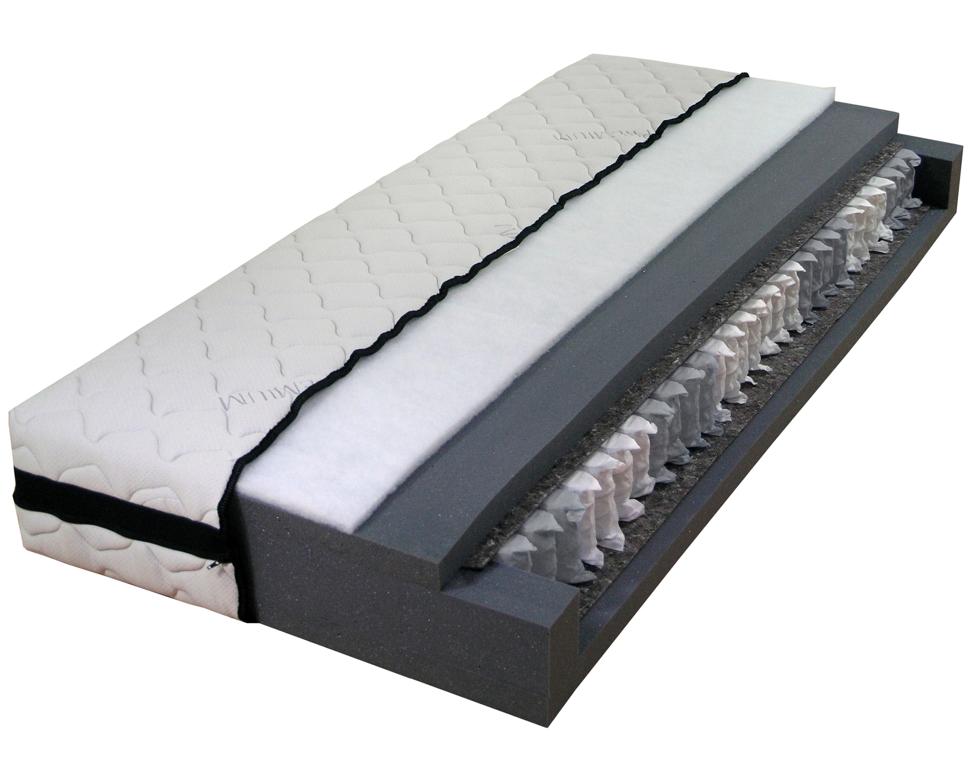 Taschenfederkernmatratze TIMO 90 x 200 cm weiß