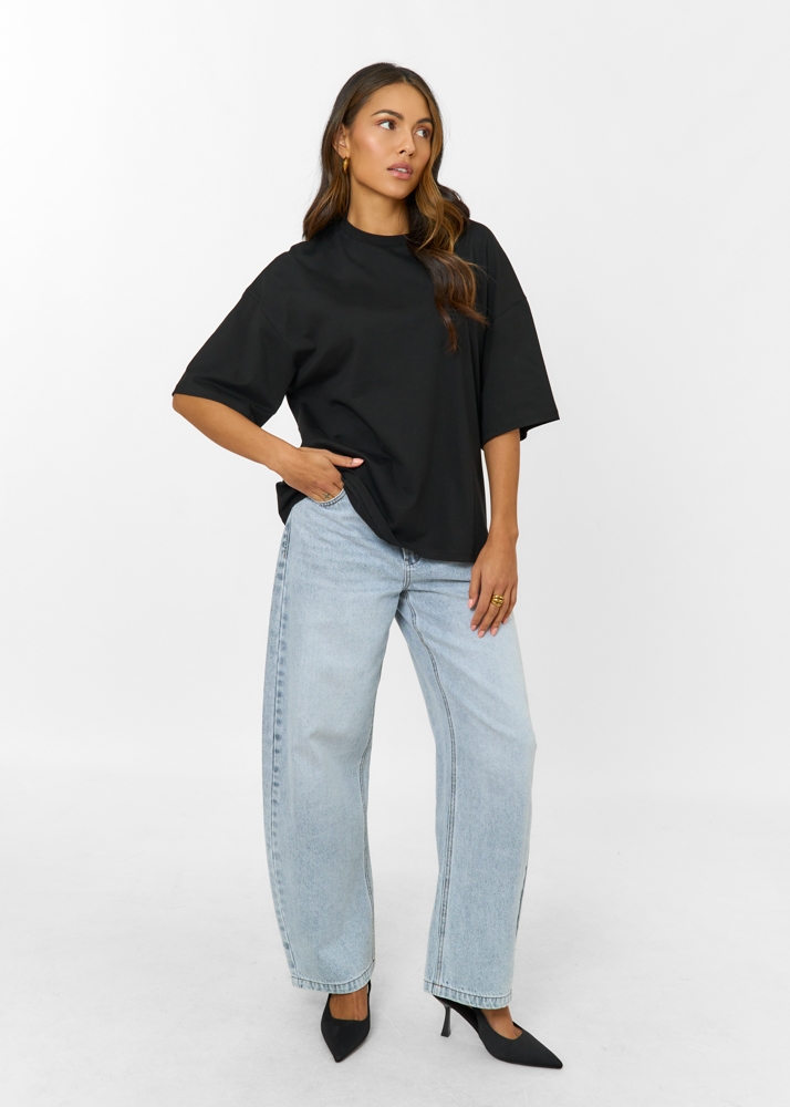 Boxy tee onyx